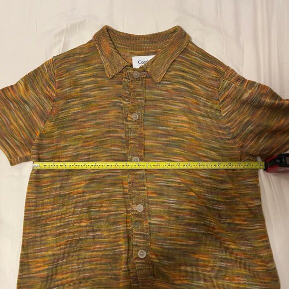 CORRIDOR NYC men's multicolor cotton knit short sleeve shirt, size L:  NEW!! - Picture 10 of 11